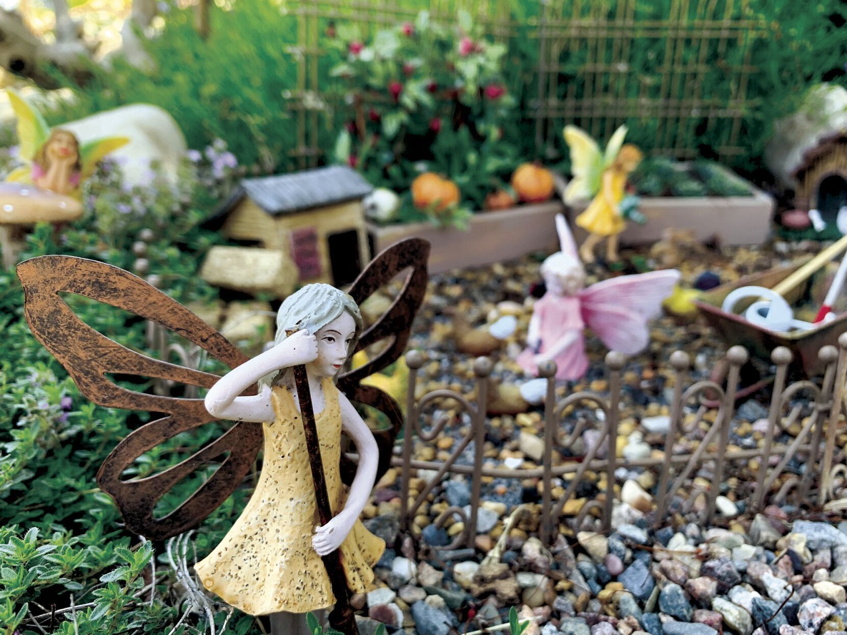 At work in the garden